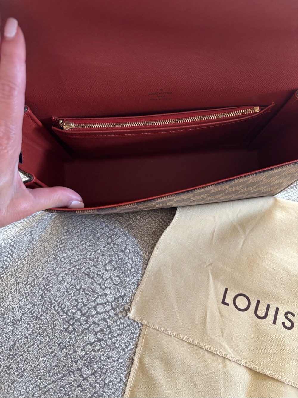 Louis Vuitton Tribeca Long Damier Ebene Shoulder Bag - Picture 6 of 6